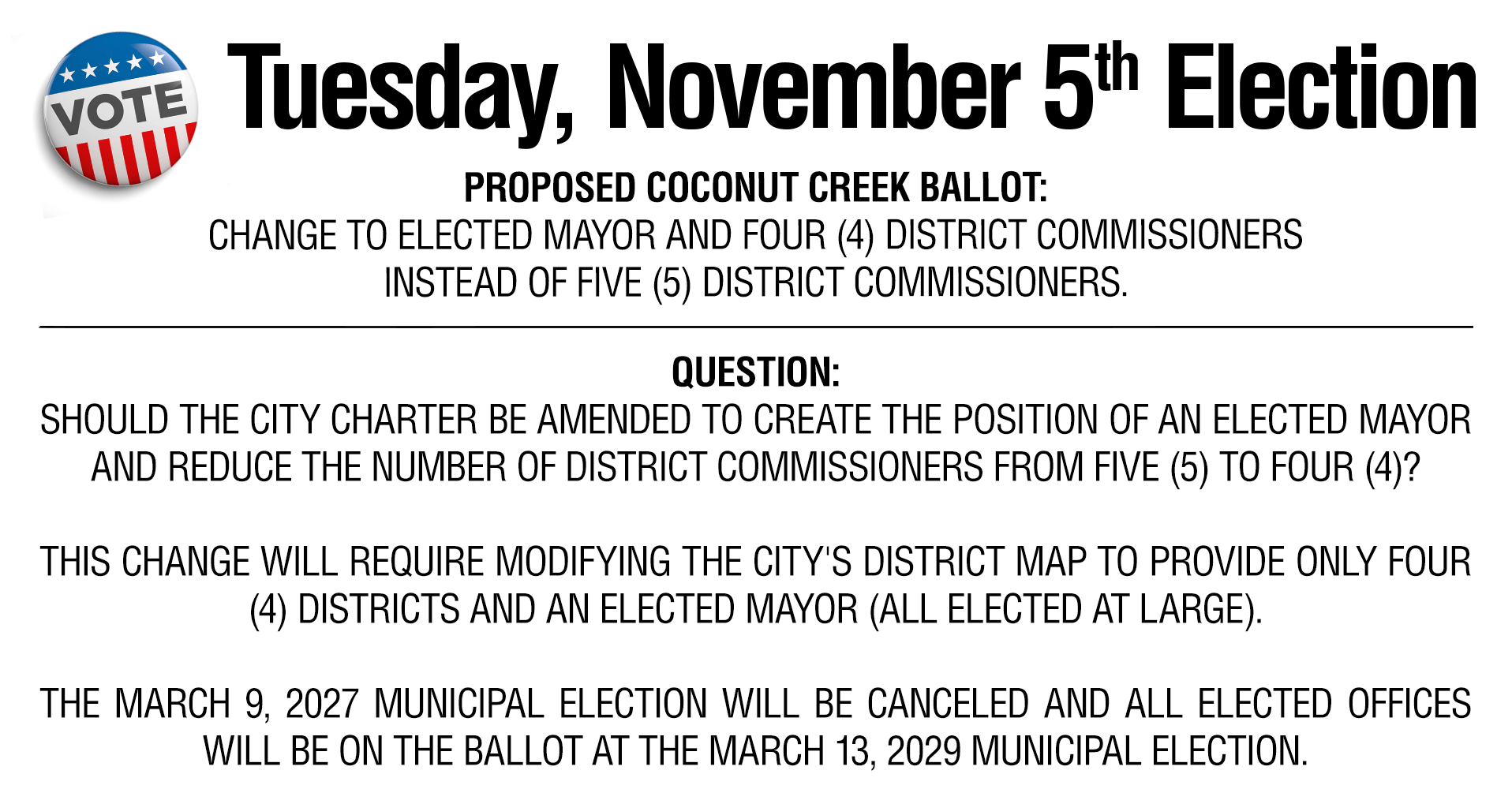 November 5 2024 Ballot Question