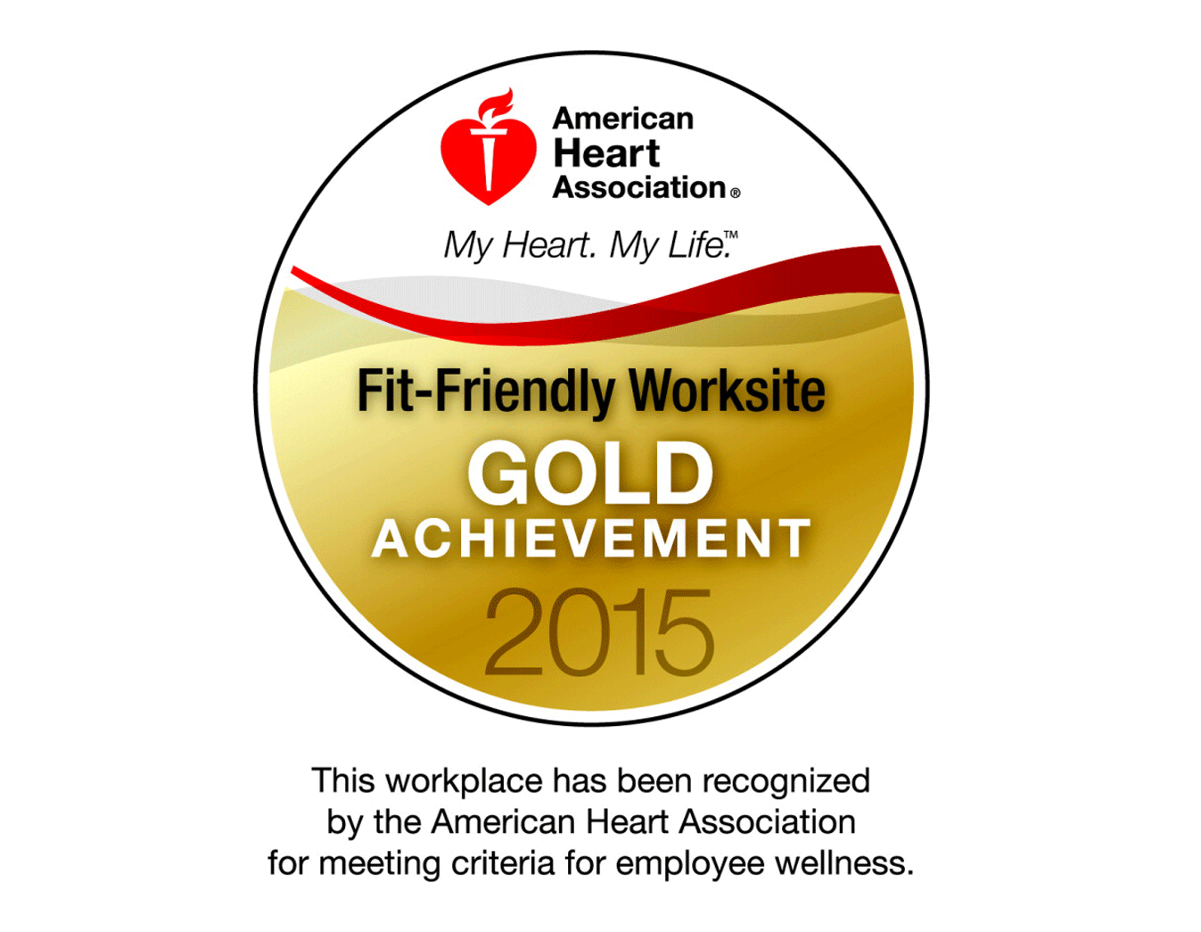 2015 American Heart Assc Gold Award