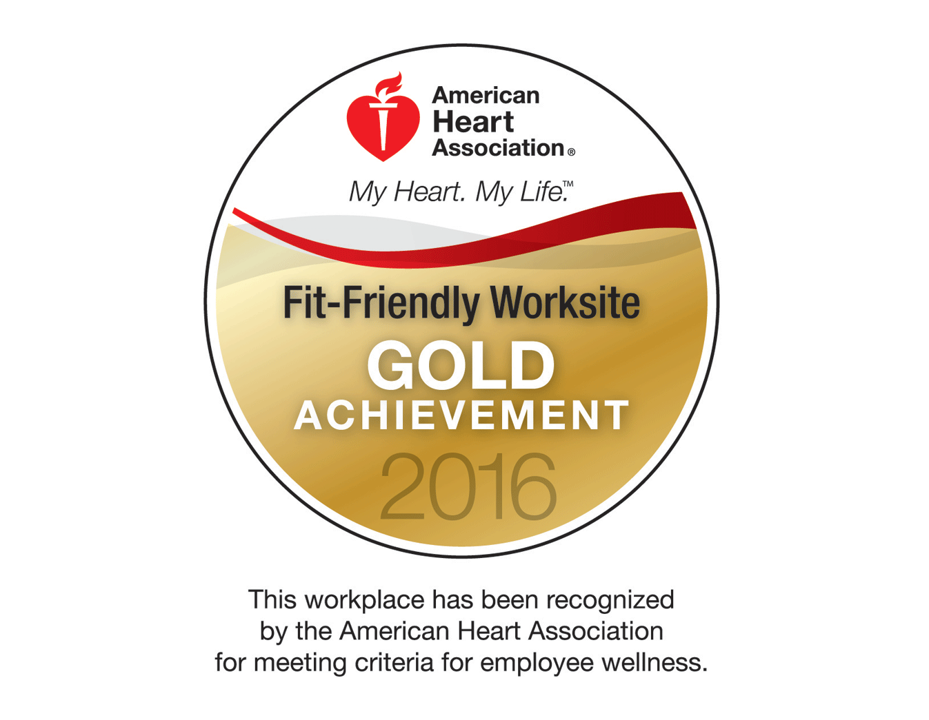 2016 American Heart Assc Gold Award