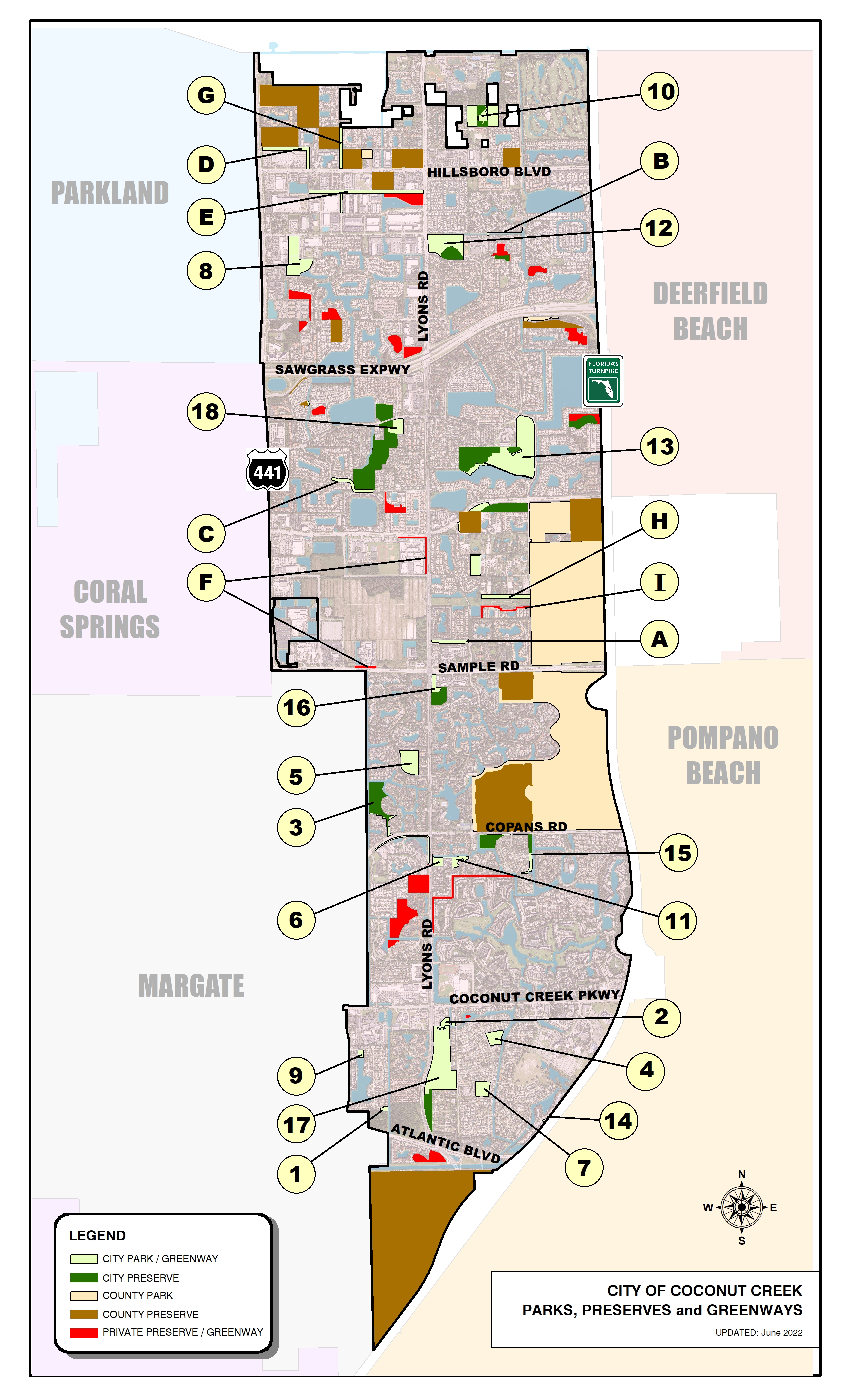 Parks and Greenways Map